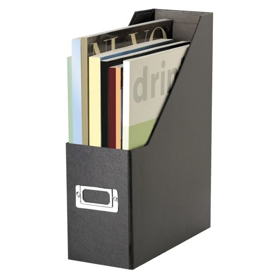 Picture of Snap-N-Store Magazine Holder, Letter Size, Black