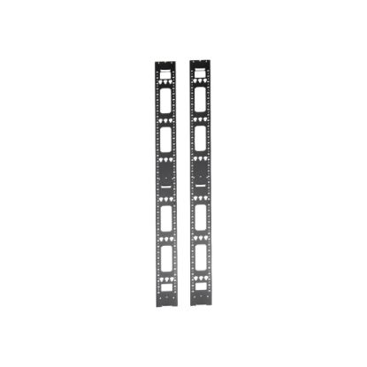 Picture of Tripp Lite 48U Rack Enclosure Server Cabinet Vertical Cable Management Bars - Cable management bar - black - 48U (pack of 2)