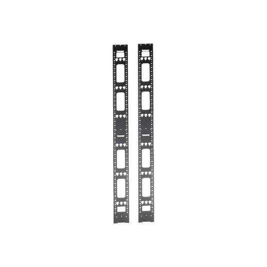 Picture of Tripp Lite 48U Rack Enclosure Server Cabinet Vertical Cable Management Bars - Cable management bar - black - 48U (pack of 2)