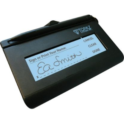 Picture of Topaz SigLite T-L460 Electronic Signature Capture Pad - LCD - 4.40in x 1.30in Active Area LCD - USB - 410 PPI