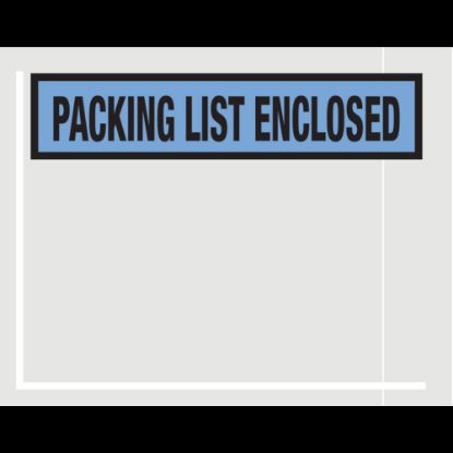 Picture of Partners Brand "Packing List Enclosed" Envelopes, Panel Face, 4 1/2in x 5 1/2in, Blue, Pack Of 1,000