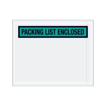 Picture of Partners Brand "Packing List Enclosed" Envelopes, Panel Face, 4 1/2in x 5 1/2in, Green, Pack Of 1,000