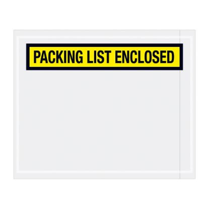 Picture of Partners Brand "Packing List Enclosed" Envelopes, Panel Face, 4 1/2in x 5 1/2in, Yellow, Pack Of 1,000