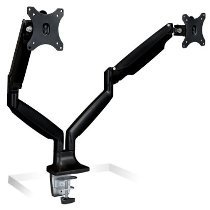 Picture of Mount-It! MI-1772B Dual-Monitor Arm Mount, 18inH x 22inW x 5inD, Black