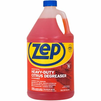 Picture of Zep Heavy-Duty Citrus Degreaser - Concentrate - 128 fl oz (4 quart) - 1 Each - Heavy Duty - Orange