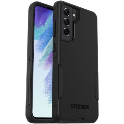 Picture of OtterBox Galaxy S21 FE 5G Commuter Series Case - For Samsung Galaxy S21 FE 5G Smartphone - Black - Slip Resistant, Dirt Resistant, Bump Resistant, Lint Resistant, Drop Resistant, Dust Resistant, Impact Resistant