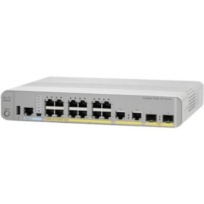 Picture of Cisco 3560CX-12PC-S Layer 3 Switch - 12 Ports - Manageable - 10/100/1000Base-T, 1000Base-X - 3 Layer Supported - 2 SFP Slots - PoE Ports - Desktop, Rack-mountable, Rail-mountable - Lifetime Limited Warranty