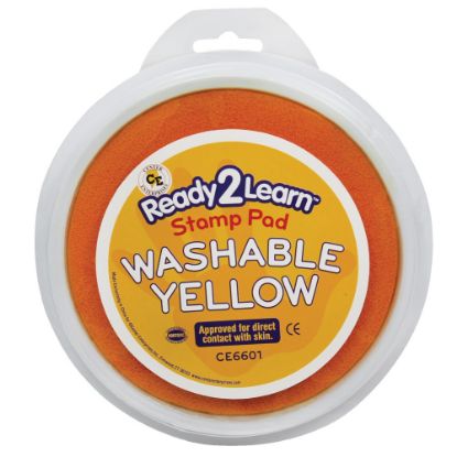 Picture of Ready 2 Learn Jumbo Washable Stamp Pad, Yellow, Pack of 6