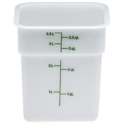 Picture of Cambro CamSquare Food Storage Container, 4 Qt, White