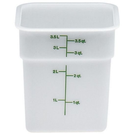 Picture of Cambro CamSquare Food Storage Container, 4 Qt, White