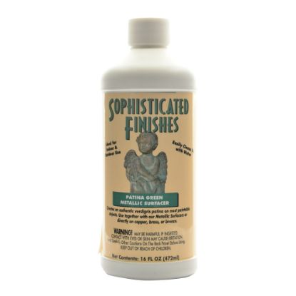 Picture of Triangle Coatings Sophisticated Finishes Patina Green Antiquing Solution, 16 Oz