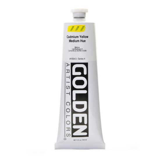 Picture of Golden Heavy Body Acrylic Paint, 5 Oz, Cadmium Yellow Medium Hue