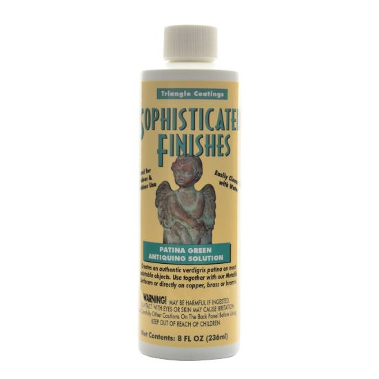 Picture of Triangle Coatings Sophisticated Finishes Patina Green Antiquing Solution, 8 Oz