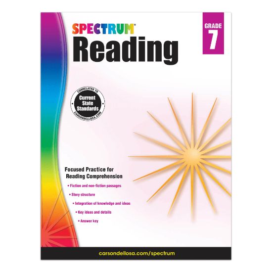 Picture of Carson-Dellosa Spectrum Reading Workbook, Grade 7