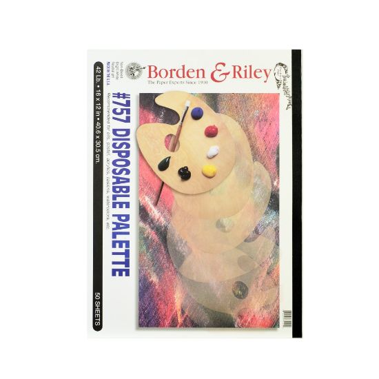 Picture of Borden & Riley #757 Disposable Palette Pads, 12in x 16in, 50 Sheets Per Pad, Pack Of 2 Pads