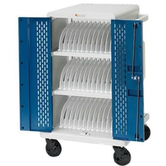 Picture of Bretford Core M Carts - 2 Shelf - 4 Casters - 25.3in Width x 26.5in Depth x 41.4in Height - For 24 Devices