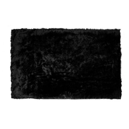 Picture of Glamour Home Aileen Faux Fur Rug, 96in, Black