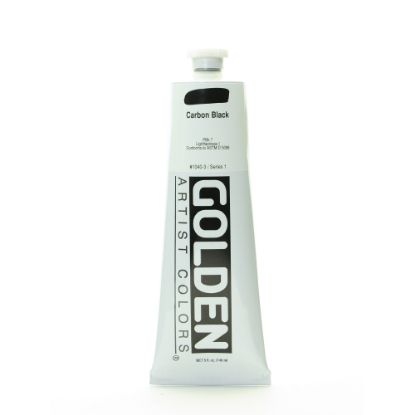 Picture of Golden Heavy Body Acrylic Paint, 5 Oz, Carbon Black