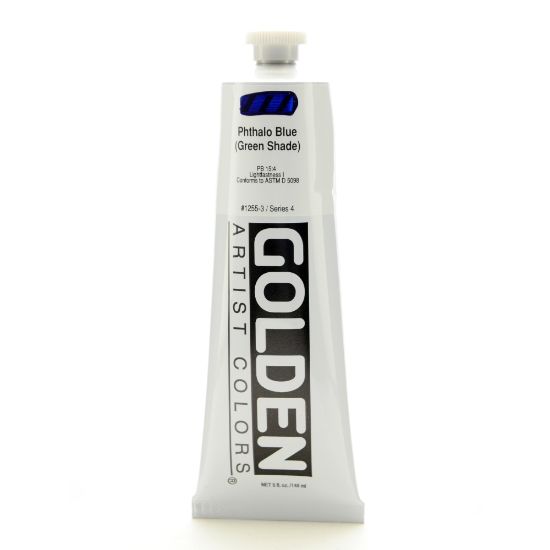 Picture of Golden Heavy Body Acrylic Paint, 5 Oz, Phthalo Blue/Green Shade