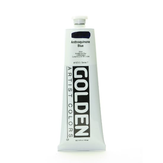 Picture of Golden Heavy Body Acrylic Paint, 5 Oz, Anthraquinone Blue