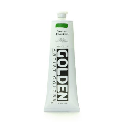 Picture of Golden Heavy Body Acrylic Paint, 5 Oz, Chromium Oxide Green