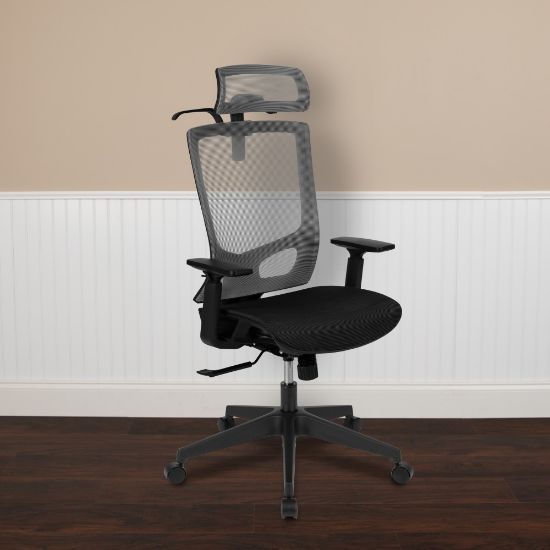 Picture of Flash Furniture Ergonomic Mesh High-Back Office Chair, Gray