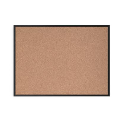 Picture of U Brands Cork Bulletin Board, 48in X 36in, Black Aluminum Frame, Actual Size 47in X 35in (050U00-01)