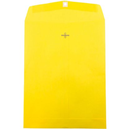 Picture of JAM Paper Open-End 10in x 13in Catalog Envelopes, Clasp Closure, Yellow, Pack Of 25 Envelopes