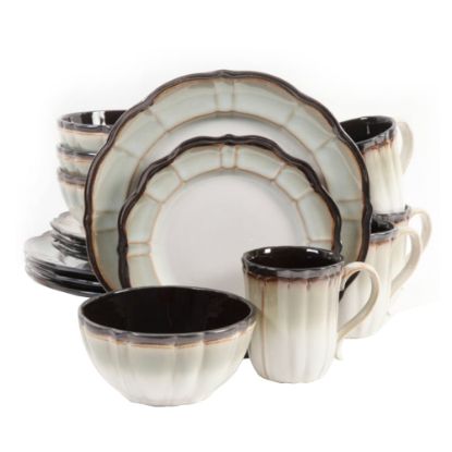 Picture of Gibson Elite Mableton 16-Piece Dinnerware Set, Multicolor