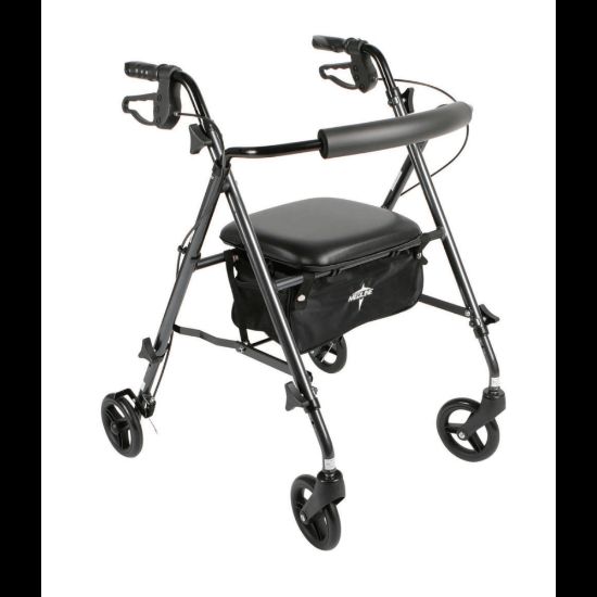 Picture of Medline Guardian Ultralight Rollator, 6in Wheels, Black