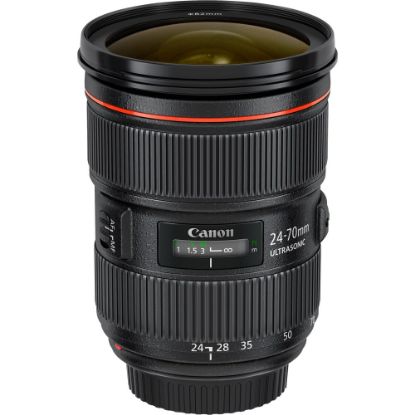 Picture of Canon - 24 mm to 70 mm - f/22 - f/2.8 - Zoom Lens for Canon EF/EF-S - 82 mm Attachment - 2.9x Optical Zoom - USM - 3.5in Diameter