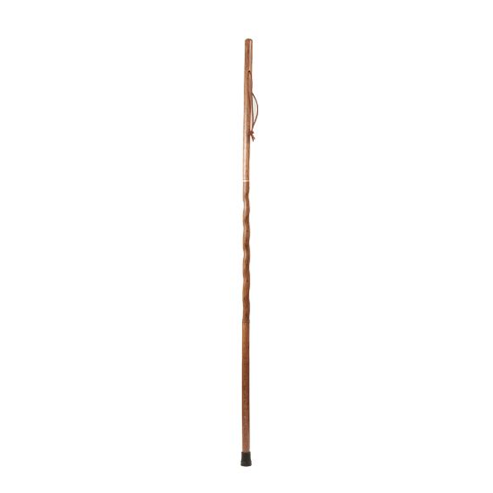 Picture of Brazos Walking Sticks Travelers Collapsible Twisted Oak Walking Stick, 55in, Tan