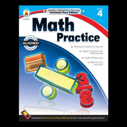 Picture of Carson-Dellosa Kelley Wingate Math Practice Workbook, Grade 4