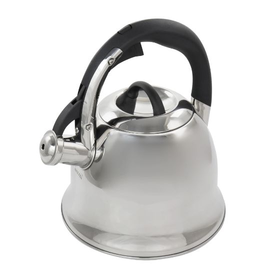 Picture of Mr. Coffee Coffield Stainless Steel Whistling Tea Kettle, 2.5 Qt, Turquoise