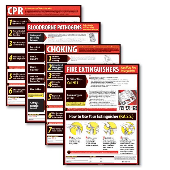 Picture of ComplyRight Lifesaving Poster Set, 18in x 24in