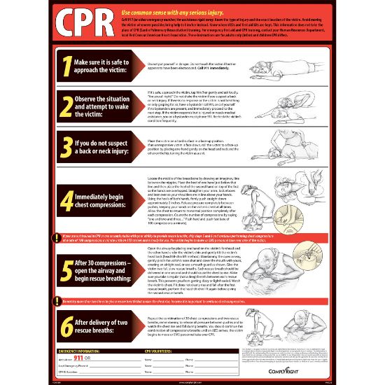 Picture of ComplyRight CPR Poster, 18in x 24in