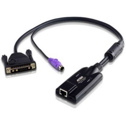 Picture of ATEN KA7130 SUN Legacy KVM Adapter - RJ-45 Female Network, mini-DIN Male Keyboard/Mouse, 13W3 Male Video