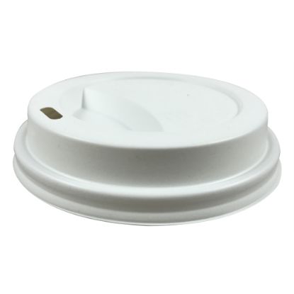 Picture of Generic Paper Cups Disposable Cup Lids, Double-Wall, 8 Oz, White, Case Of 1,000