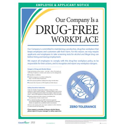 Picture of ComplyRight Drug-Free Workplace Poster, 18in x 24in