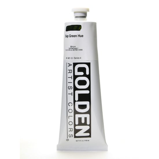 Picture of Golden Heavy Body Acrylic Paint, 5 Oz, Historical Sap Green Hue