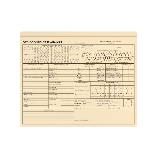 Picture of ComplyRight Orthodontic Case File Folder, Pack Of 25