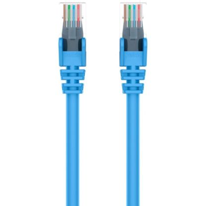 Picture of Belkin 900 Series Cat.6 UTP Patch Cable - RJ-45 Male Network - RJ-45 Male Network - 1ft - Blue