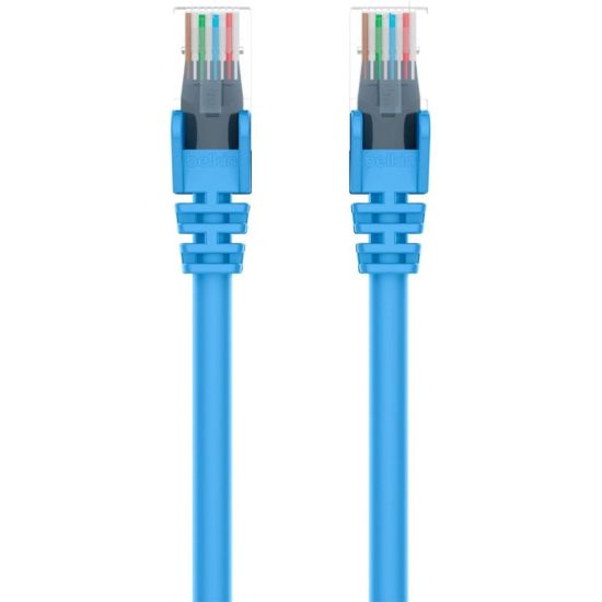 Picture of Belkin 900 Series Cat.6 UTP Patch Cable - RJ-45 Male Network - RJ-45 Male Network - 1ft - Blue