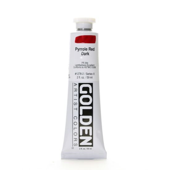 Picture of Golden Heavy Body Acrylic Paint, 2 Oz, Pyrrole Red Dark