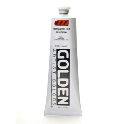 Picture of Golden Heavy Body Acrylic Paint, 5 Oz, Transparent Red Iron Oxide