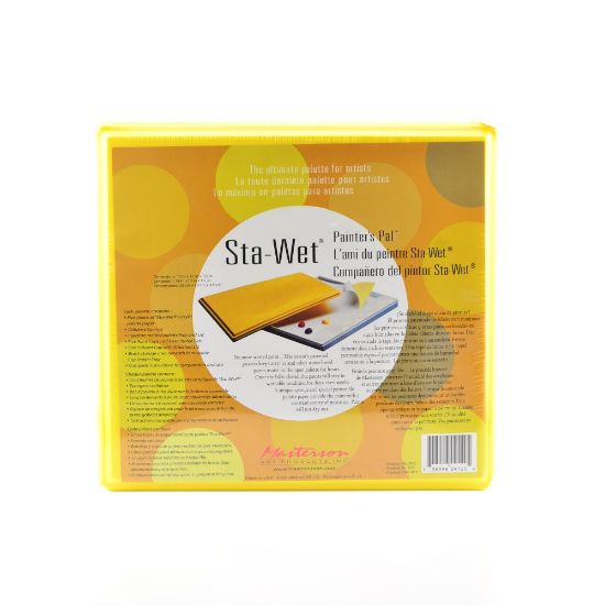 Picture of Masterson Sta-Wet Painters Pal Watercolor Palette, Reusable, 13in x 12in x 1 1/2in, White