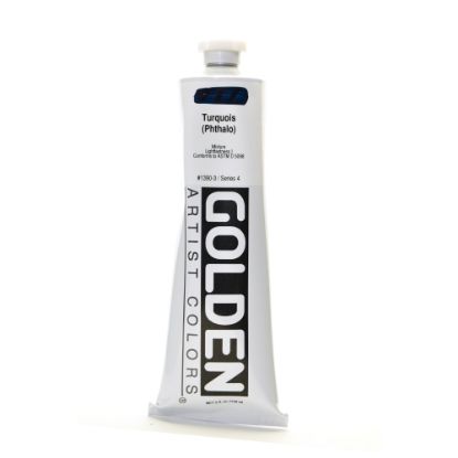 Picture of Golden Heavy Body Acrylic Paint, 5 Oz, Turquoise (Phthalo)