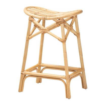 Picture of bali & pari Elgon Counter Stool, Natural Brown