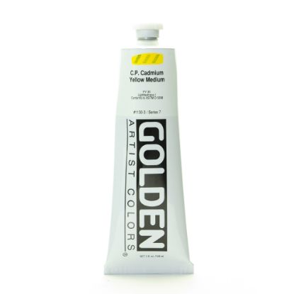 Picture of Golden Heavy Body Acrylic Paint, 5 Oz, Cadmium Yellow Medium (CP)