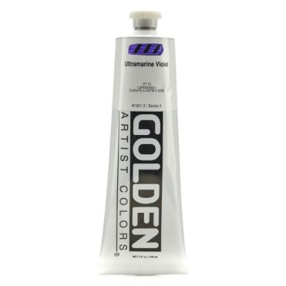 Picture of Golden Heavy Body Acrylic Paint, 5 Oz, Ultramarine Violet